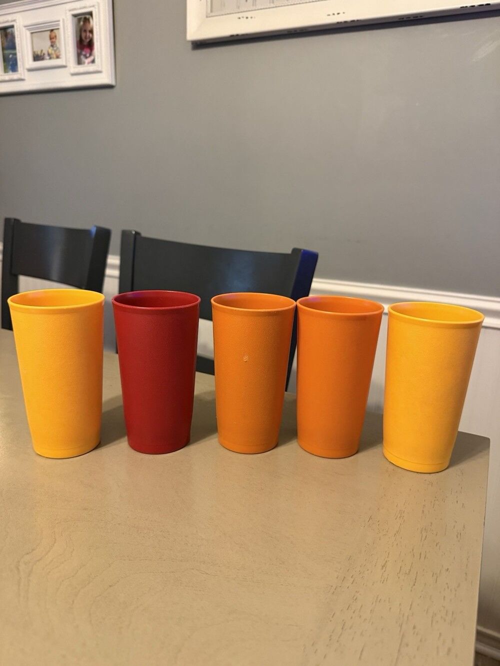 Tupperware Lot of 5 Vintage Cups Tumblers 12oz #873-18